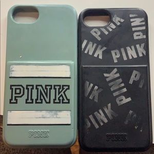 PINK Victoria's Secret Accessories - 2 Victoria secret I phone cases with card holder PINK Victoria's Secret Accessories - 2 Victoria secret I phone cases with card holder